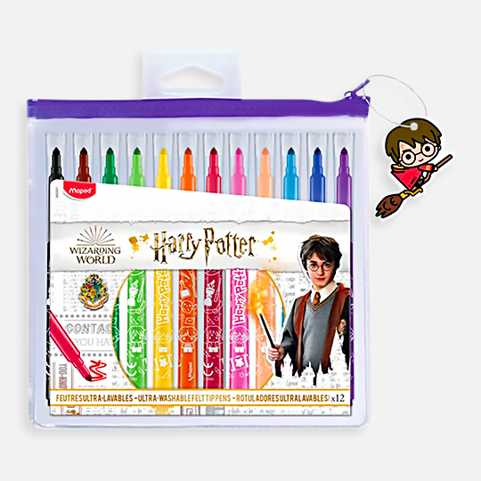 MAPED Harry Potter Felt Tip Pen Set x 12