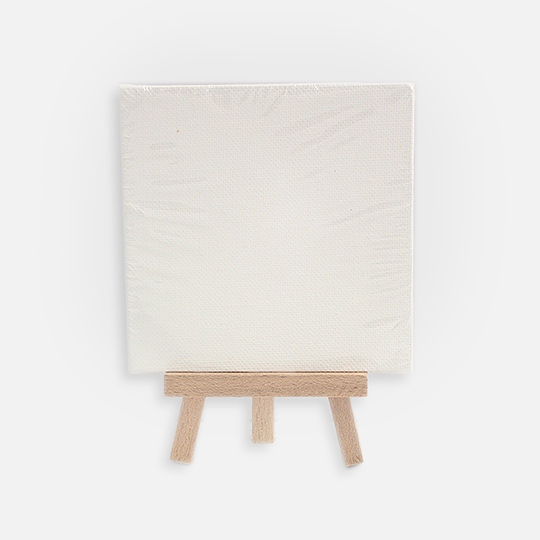 MEEDEN Pine A-Frame Table Easel x 24 (Canvas Board 4” x 4” Included)