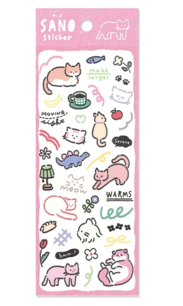 MIND WAVE Sano Sticker Neko
