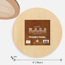 OVJ Basswood Circle Wood Framed Panel 2cm x 10cm