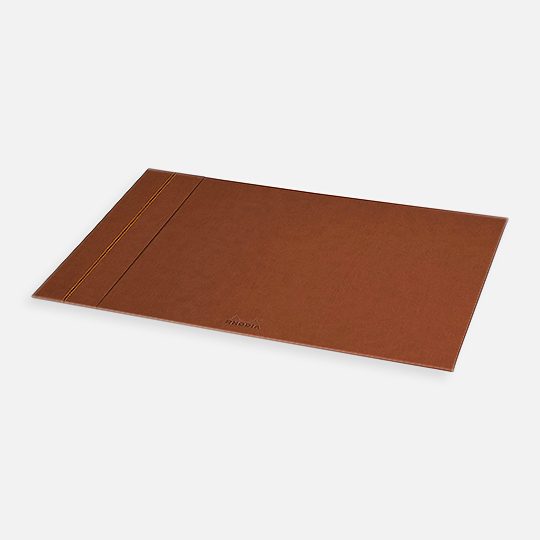 RHODIA Leather Desk Pad Hardback 40cm x 60cm Copper