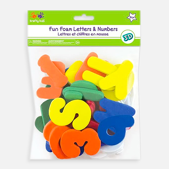 MULTICRAFT Krafty Kids Foam-Fun Letters & Numbers