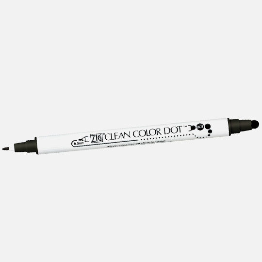 ZIG Clean Color Dot Marker Black