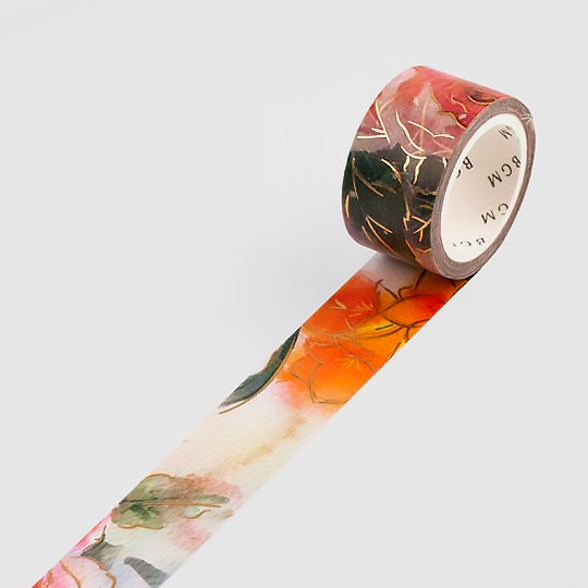 BGM Washi Tape 20mm Flower Rose