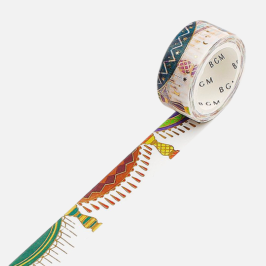 BGM Washi Tape 15mm Retro Curtains