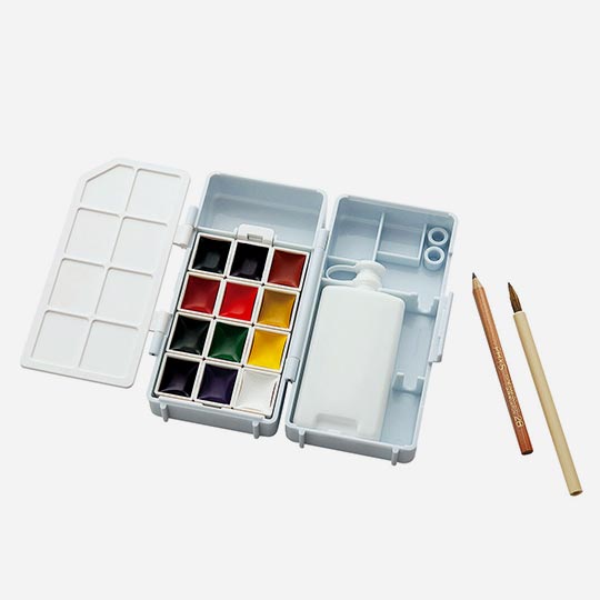 KURETAKE Transparent Watercolor Palette Set x 12