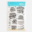 MIGHTY HANDS Clear Stamp 4” x 6” Praise God