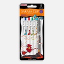 ZEBRA Sarasa Clip Roller Pen 0.5mm Witch Series Set x 5