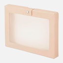 LIHIT LAB. Cube Fizz Hand Case A4 Beige