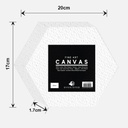 OVJ Hexagon Stretched Cotton Canvas 380gsm 20cm