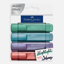 FABER-CASTELL Textliner Metallic Set 2 x 4