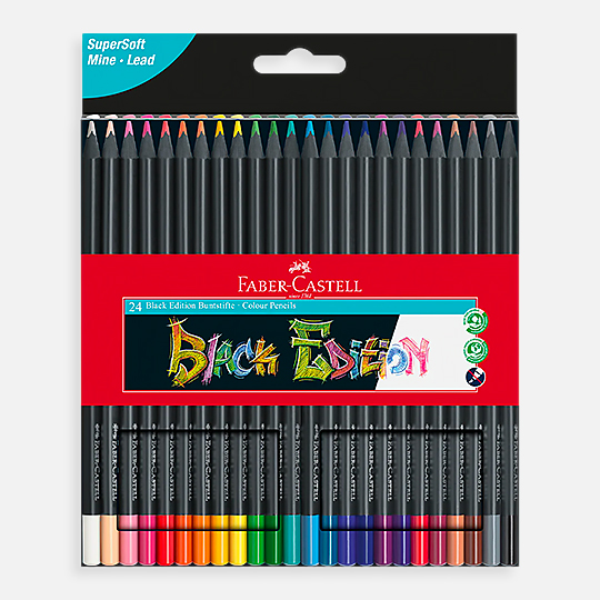 FABER-CASTELL Black Edition Color Pencil Set x 24