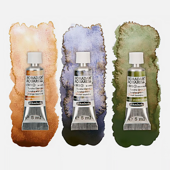 SCHMINCKE Horadam Granulating Watercolor 5ml Tundra Set x 3