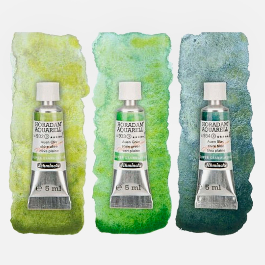 SCHMINCKE Horadam Granulating Watercolor 5ml Shire Set x 3