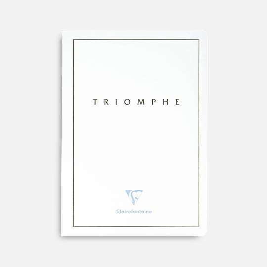 CLAIREFONTAINE Triomphe White Paper Sewn Spine Notebook 90gsm Lined A5 x 48