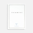 CLAIREFONTAINE Triomphe White Paper Sewn Spine Notebook 90gsm Lined A5 x 48