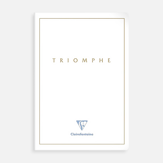 CLAIREFONTAINE Triomphe White Paper Sewn Spine Notebook 90gsm Lined A4 x 48