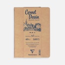 CLAIREFONTAINE Kraft Paper Hardcover Sketch Book 140gsm A5 x 40