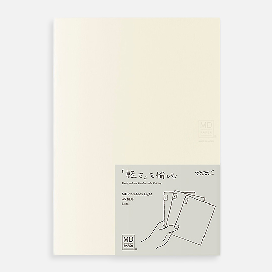 MIDORI MD Notebook Light Lined 52gsm A5 x 48 x 3