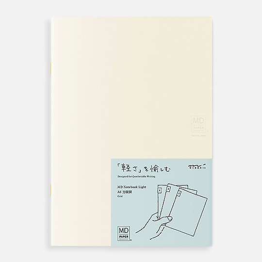 MIDORI MD Notebook Light Grid 52gsm A5 x 48 x 3