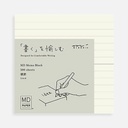 MIDORI MD Block Memo Pad Lined 10cm x 10cm x 500