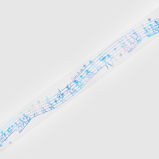BGM Clear Washi Tape 20mm Dwarfs' March