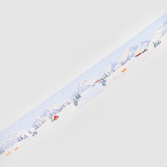BGM Clear Washi Tape 30mm Special Dot Snow Mountain