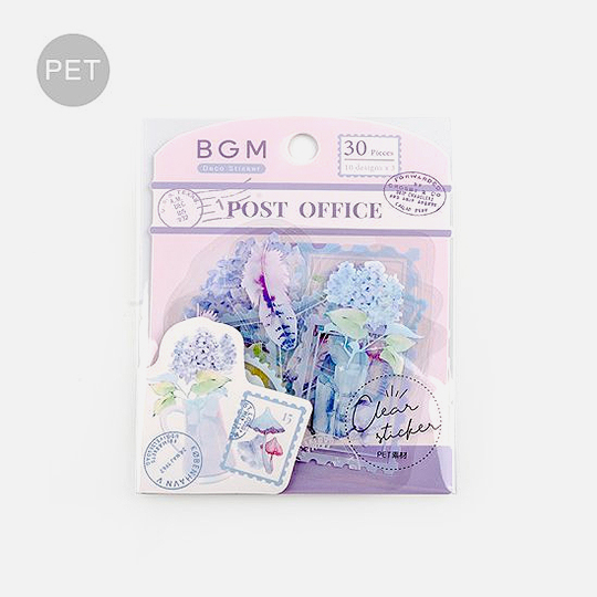 BGM Deco Sticker Decoration Post Office Garden Lavender