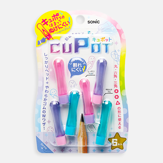 SONIC Cupot Pencil Cap Pink Green