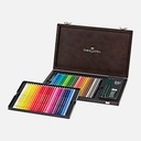 FABER-CASTELL Polychromos Color Pencil Wooden Box Set x 48