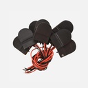 OVJ CR2032 Button Cell Battery Holder Black x 10
