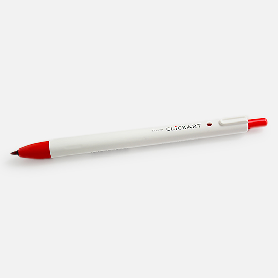 ZEBRA Clickart Retractable Marker Red