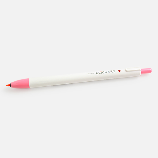 ZEBRA Clickart Retractable Marker Pink