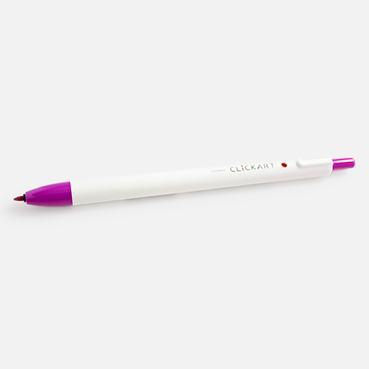 ZEBRA Clickart Retractable Marker Magenta