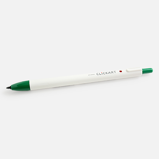 ZEBRA Clickart Retractable Marker Viridian