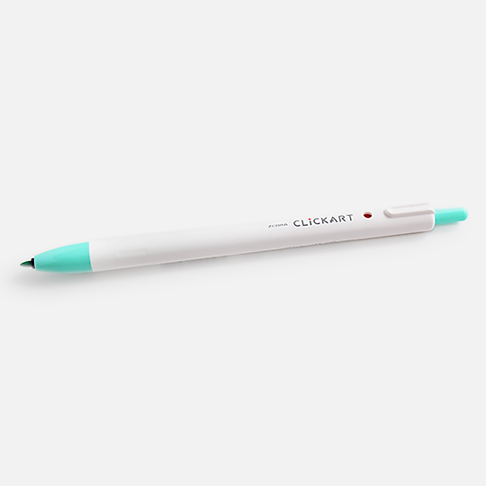 ZEBRA Clickart Retractable Marker Mint Green
