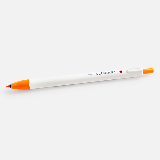 ZEBRA Clickart Retractable Marker Orange