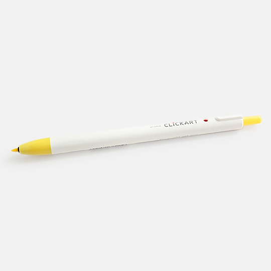 ZEBRA Clickart Retractable Marker Yellow