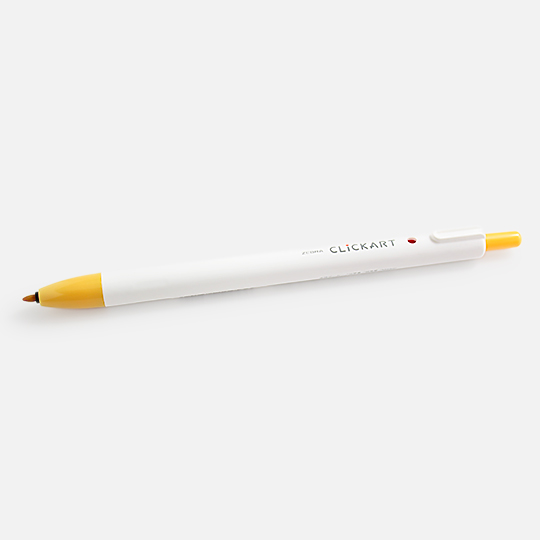 ZEBRA Clickart Retractable Marker Marigold