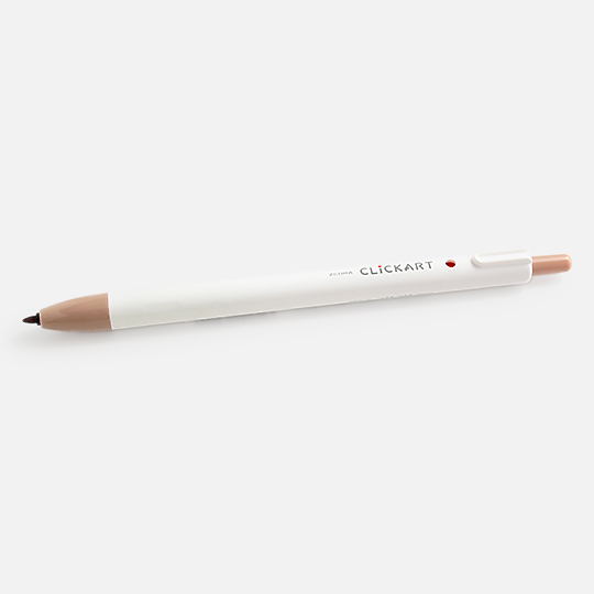 ZEBRA Clickart Retractable Marker Cocoa Brown