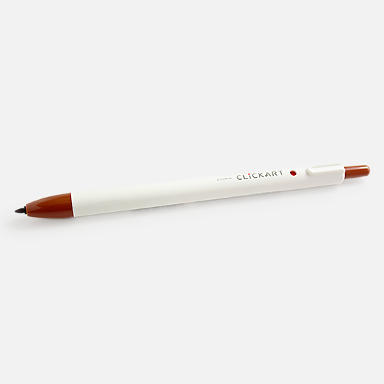 ZEBRA Clickart Retractable Marker Brown