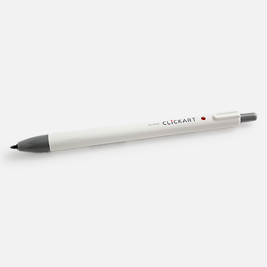 ZEBRA Clickart Retractable Marker Grey