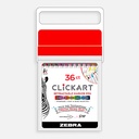 ZEBRA Clickart Retractable Marker Set x 36