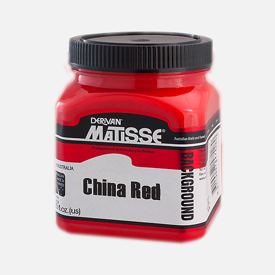 DERIVAN Matisse Mural Opaque Background Paint 250ml China Red
