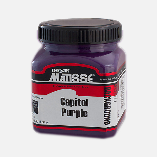 DERIVAN Matisse Mural Opaque Background Paint 250ml Capitol Purple