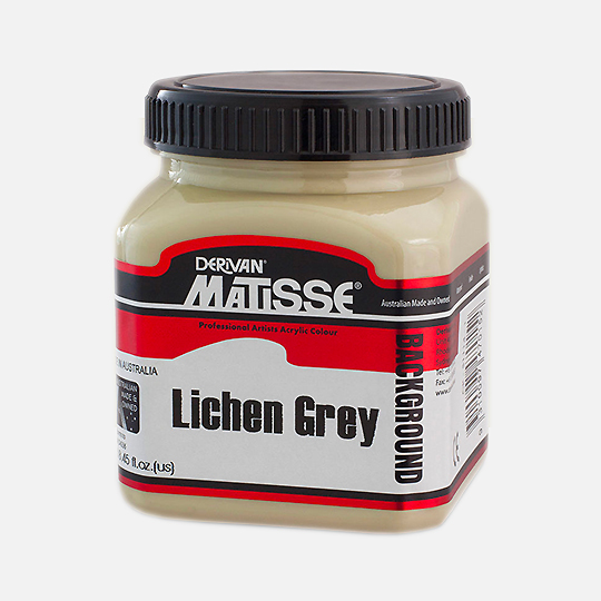 DERIVAN Matisse Mural Opaque Background Paint 250ml Lichen Grey