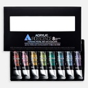 HOLBEIN Iridescence Acrylic Paint 5ml Pearl Set x 8