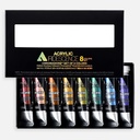 HOLBEIN Iridescence Acrylic Paint 5ml Shine Set x 8