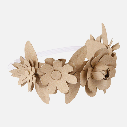 DECOPATCH Paper Mache Wreath Of Flowers For Hair