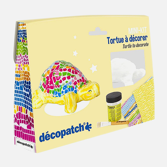 DECOPATCH Paper Mache Turtle Kit